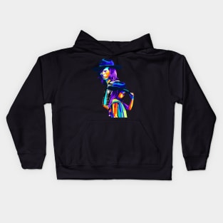 Carl & Judith Grimes WPAP Pop Art Colourful Kids Hoodie